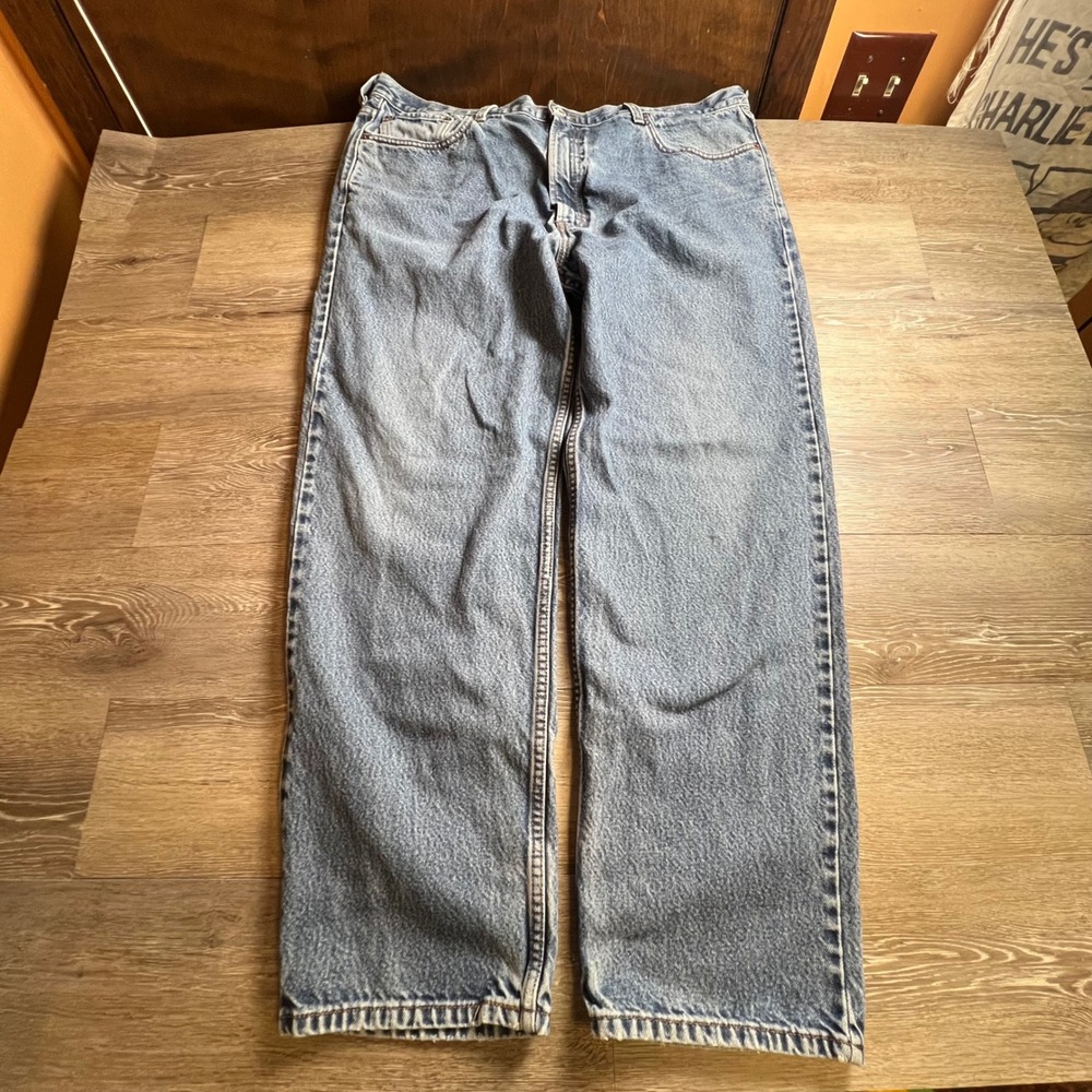 Levi's 550 Jeans Mens 42x32 Blue Relaxed Fit Tapered Leg Denim Medium Wash